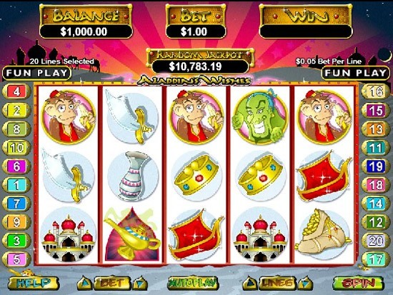 Play Aladdin's Wishes Slot for Real Money