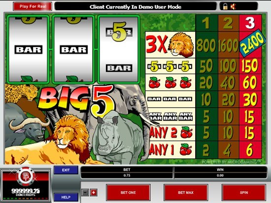 Play Big 5 Slot for Real Money
