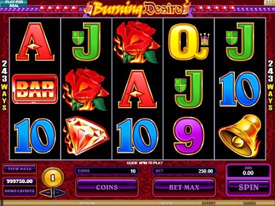 Play Burning Desire Slot for Real Money