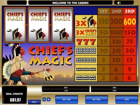 Play Chief's Magic Slot for Real Money