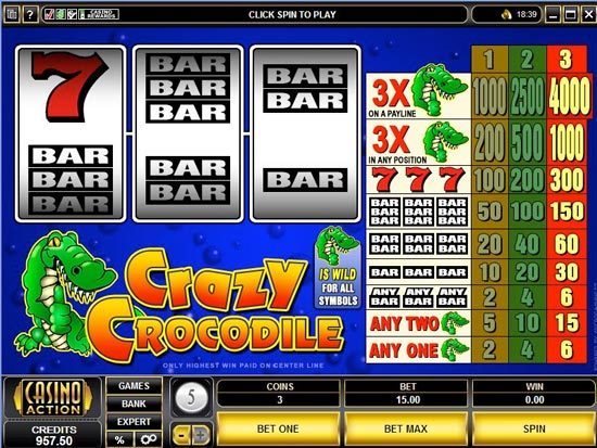 Play Crazy Crocodile Slot for Real Money
