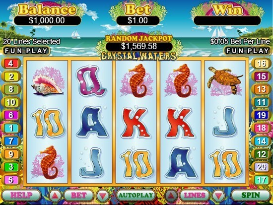 Play Crystal Waters Slot for Real Money
