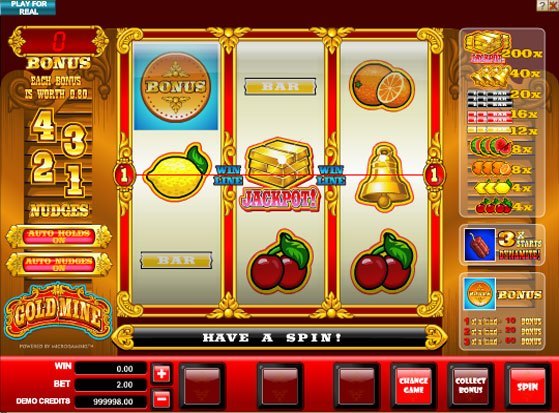 Play Gold Mine Slot for Real Money