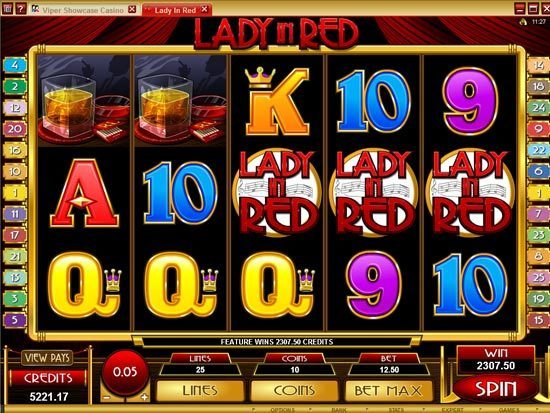 Play Lady in Red Slot for Real Money