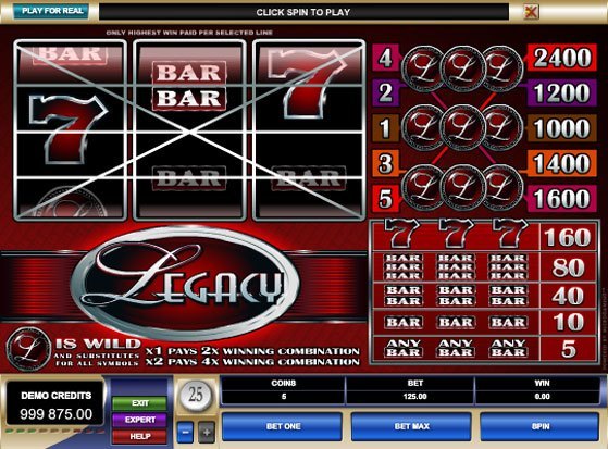 Play Legacy Slot for Real Money