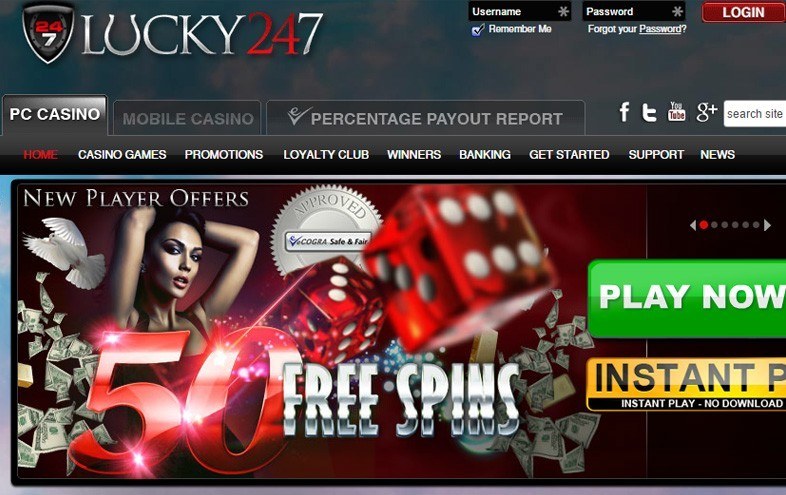 50 Spins Bonus at Microgaming Casino