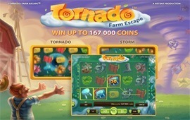 Tornado: Farm Escape Slot Launches at NetEnt Casino