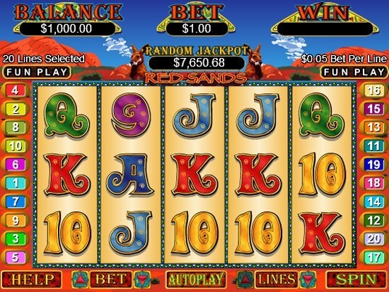Play Red Sands Slot for Real Money