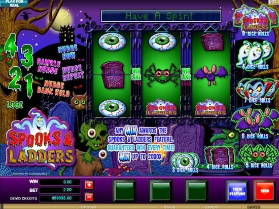 Play Spooks and Ladders Slot for Real Money
