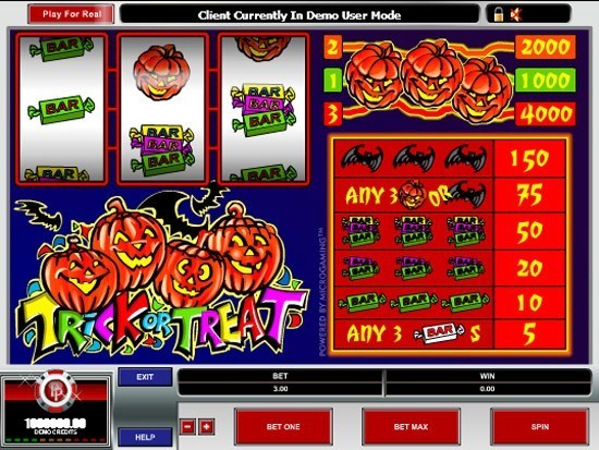 Play Trick or Treat Slot for Real Money