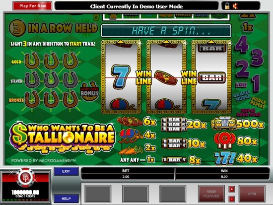 Play Who wants to be a Stallionaire! Slot for Real Money