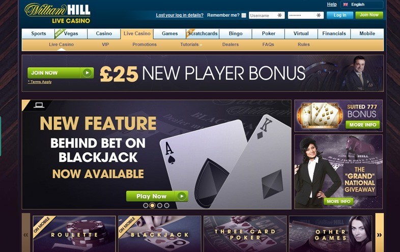 William Hill Launches New Live Dealer Casino