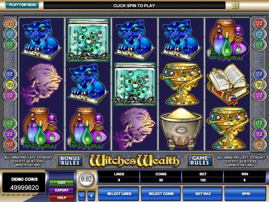 Play Witches Wealth Slot for Real Money