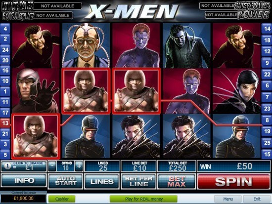 Play X-Men Slot for Real Money