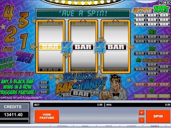 Play You Lucky Barstard Slot for Real Money